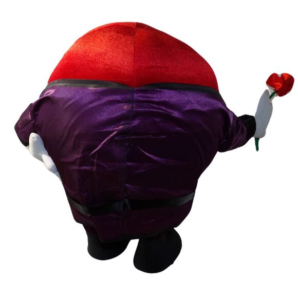Gemmy M&M'S Large‎ Romantic Plush Red Valentine's Purple Robe Rose - Picture 2 of 2